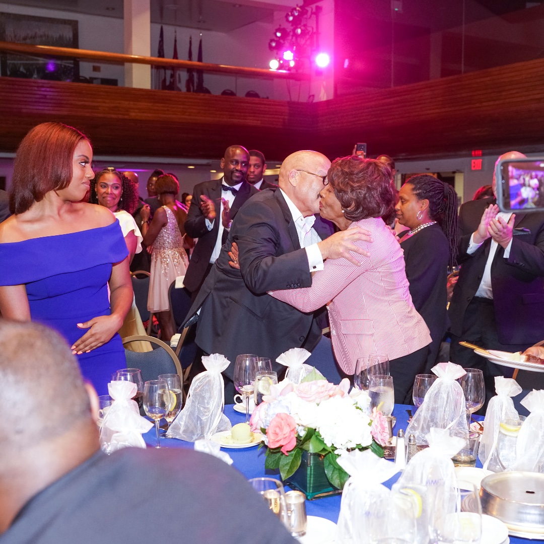 Tom Joyner and Rep. Maxine Waters